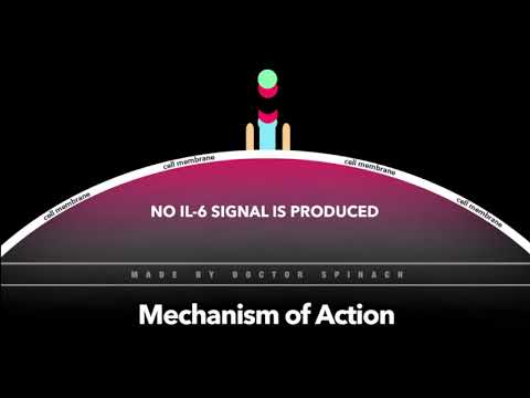 Still preview of the Kevzara / sarilumab educational presentation